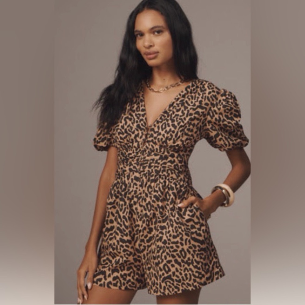 Anthropologie 
THE KATERINA BUTTON-FRONT ROMPER